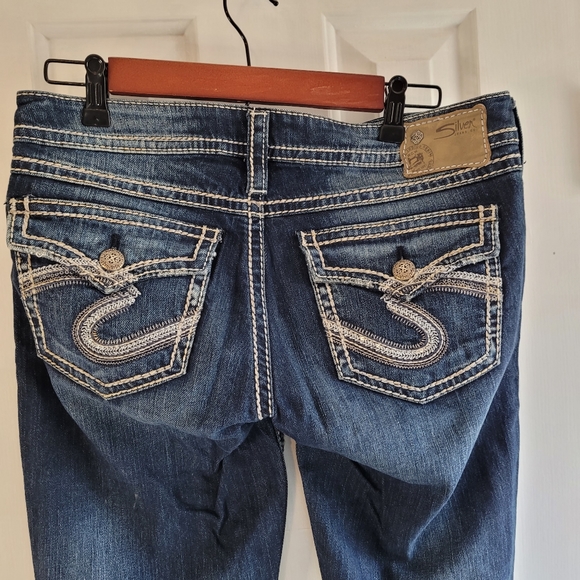 Silver Jeans co CR00580 Western Glove Works jeans woman size W28/L33 - Picture 7 of 8